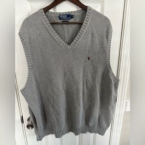 Gray POLO sweater vest